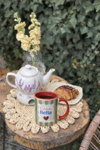 Šálka "Ciao bella" (360ml, červená)