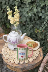 Šálka "Ciao bella" (360ml, ružová)