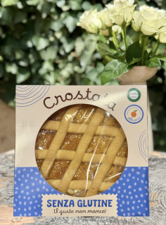 Bezlepková talianska crostata s marhuľovou náplňou, 400g